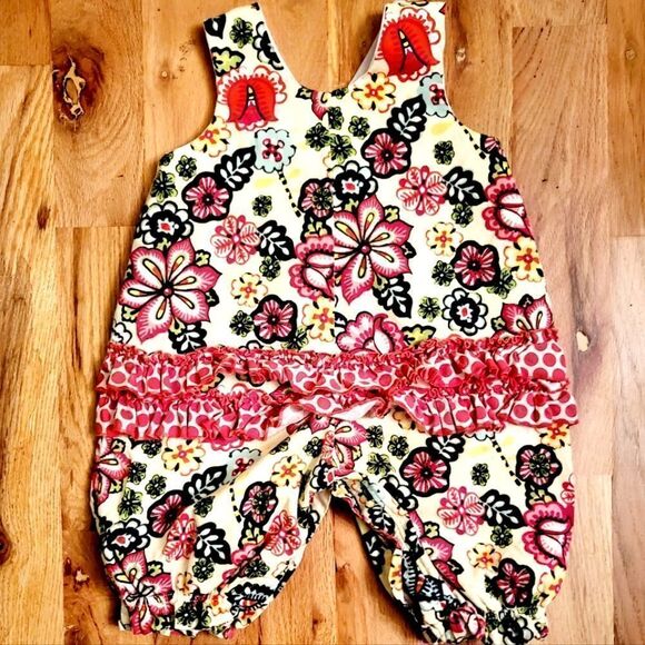 LaJenns Floral & Polkadot Bubble Romper - Picture 11 of 11